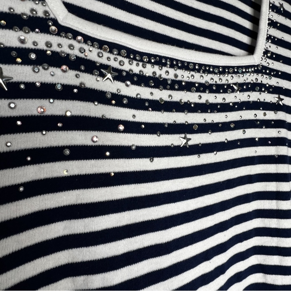 Quacker Factory Striped Top - Picture 3 of 7